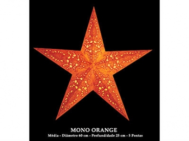 Candeeiro Estrela Starlightz Mono Orange